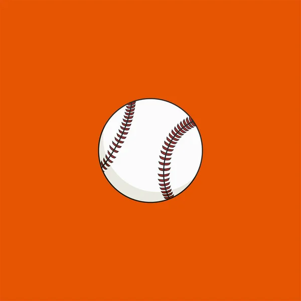 White Baseball vector Illustration for Template Design — Stock vektor