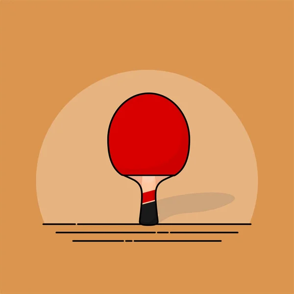 Asztalitenisz (ping-pong) denevér — Stock Vector