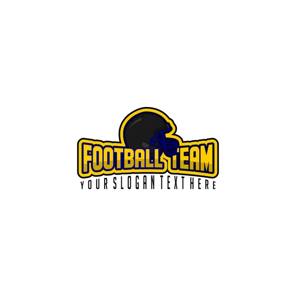 Conception de logo de football américain E-Sport — Image vectorielle