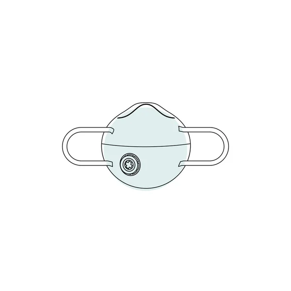 概要テンプレートデザインのためのマスクのイラストベクトルグラフィック ストップコヴィト 19マスカー — ストックベクタ