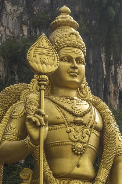 Statue von Lord Murugan, außerhalb der Batu-Höhlen. Kuala Lumpur in Malaysia — Stockfoto