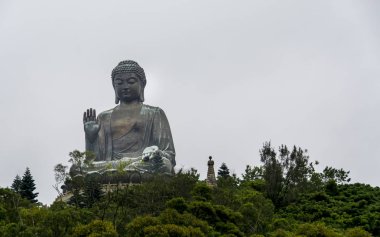 Tian tan Buda - buda lantau Island, hong kong dünyanın en yüksek bronz