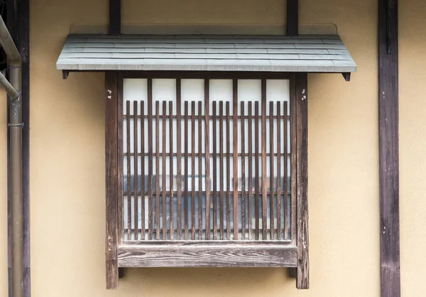 Latwerk Venster Met Shoji Van Oud Japans Huis Kyoto Japan — Stockfoto