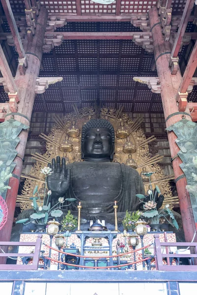 Todai Daibutsu Gran Buda Templo Todai Nara Japón —  Fotos de Stock