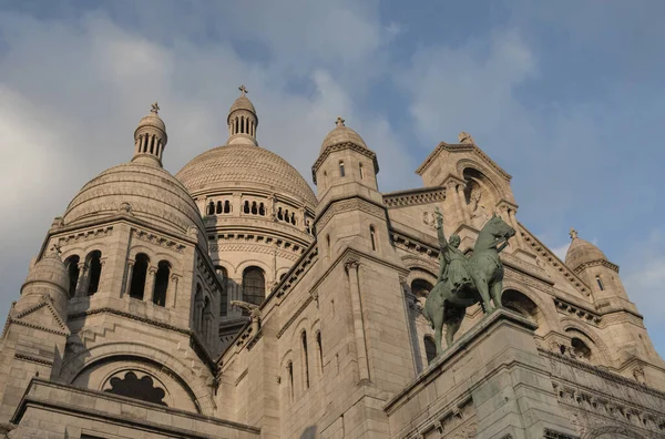 Bazilika Sacre Coeur Emlékmű Párizs — Stock Fotó