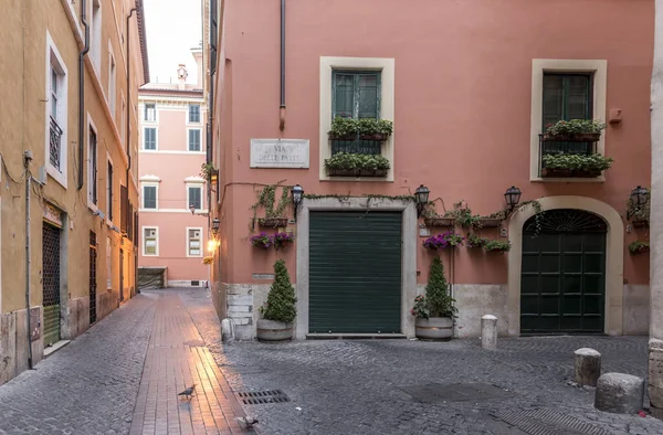Calle Desierta Roma Italia — Foto de Stock