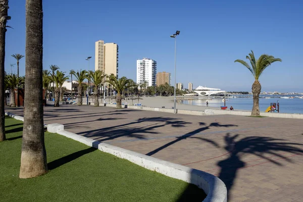 Paseo Marítimo Santiago Riberia San Javier Murcia España Día Soleado — Foto de Stock