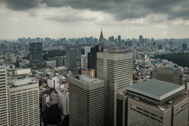 Tokyo şehrinin havadan görünüşü, Japonya