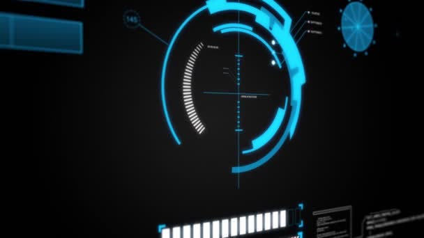 未来派 Hud 目标 — 图库视频影像