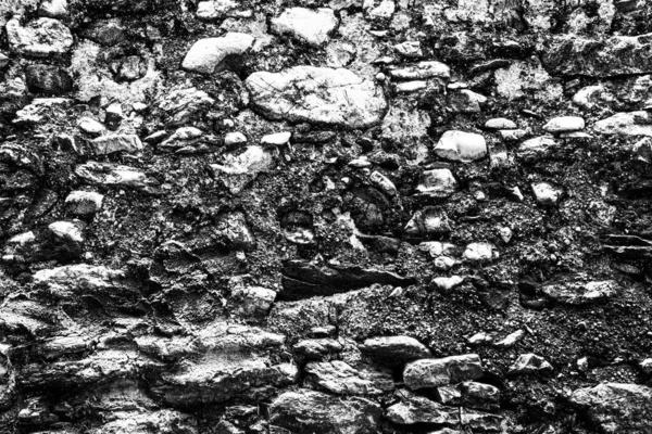 Mauer aus grauen Steinen — Stockfoto