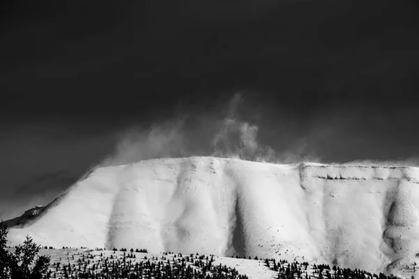 Der Wind und der Schnee — Stockfoto