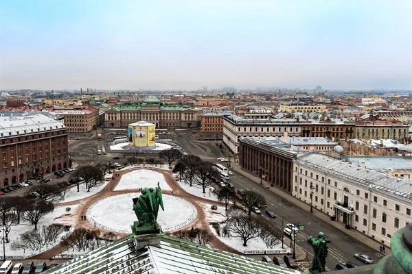 Petersburg Russia February 2020 View Former Senate Square Isaac Cathedral — 스톡 사진