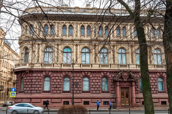 San Petersburgo Rusia Febrero 2020 Fragmento Fachada Casa Art Nouveau — Foto de Stock