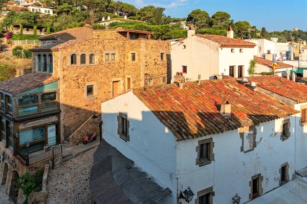 Tossa Mar Espanha Agosto 2018 Vista Cidade Velha Dentro Muralha — Fotografia de Stock