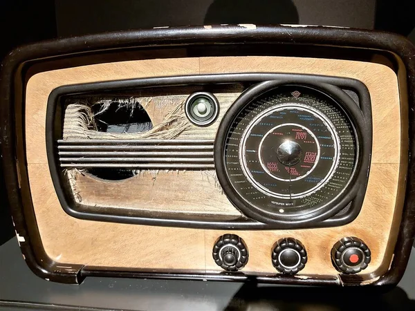 Riga Letland November 2019 Een Prachtige Vintage Radio Uit Het — Stockfoto