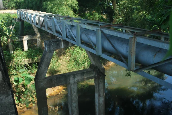 Provinzwasserwerk Stahlrohre Von Thailand — Stockfoto