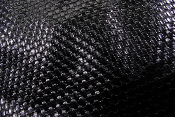 Elegant Black Leather Background Mesh Patterns — 스톡 사진