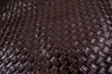 Kahverengi lüks deri arka plan, ağ desenli..