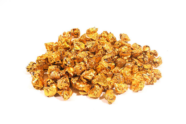 Фальшивые золотые объедки на мелкие кусочки, сделанные вами
.