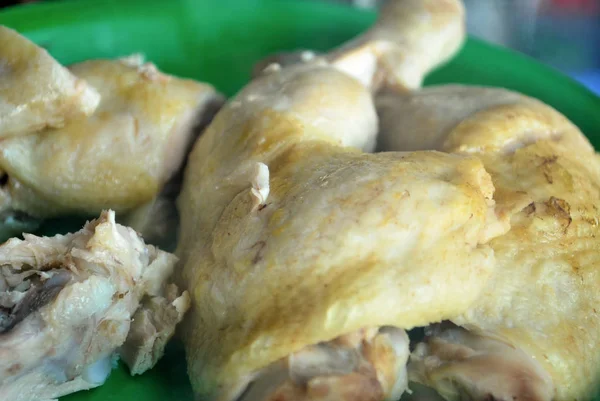 Kyckling Ris Thailändsk Mat Meny Med Veranda Vatten — Stockfoto