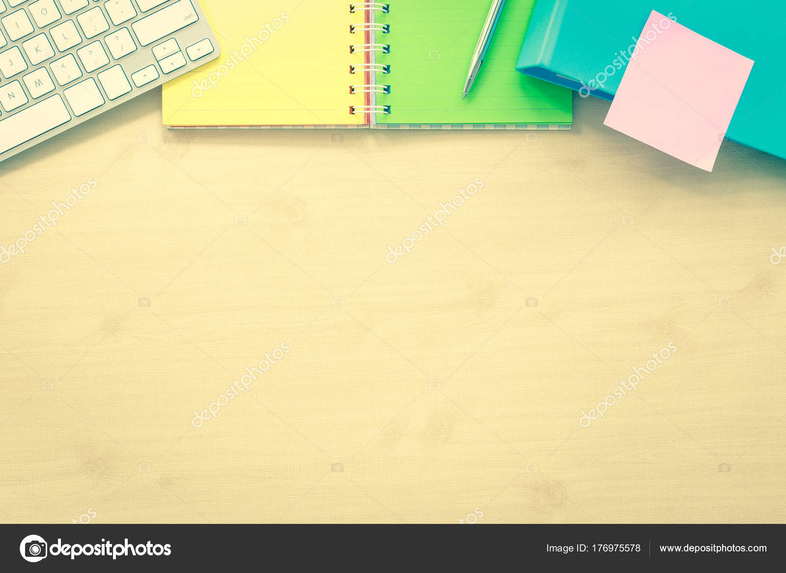 Download Top View Office Table Mockup Background Stock Photo C Vinnstock 176975578 PSD Mockup Templates