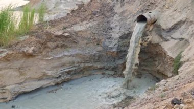 Waste water from industrial mines.