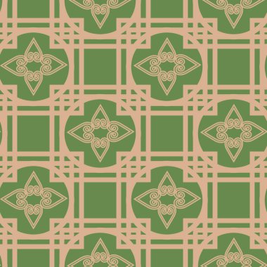 Geometrik forn ile kusursuz desen. Art deco.