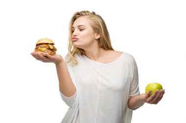 sağ Gıda seçiminde girl