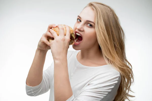 Makanan adalah kesenangan besar — Stok Foto