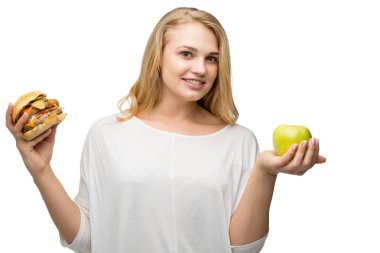 sağ Gıda seçiminde girl