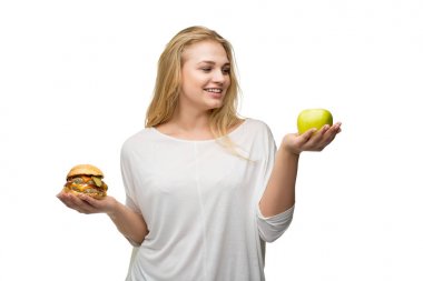 sağ Gıda seçiminde girl