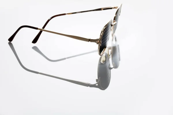 Gafas Correctivas Para Personas Con Astigmatismo Gafas Sobre Fondo Blanco — Foto de Stock