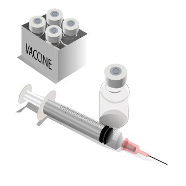 Şırınga ve aşı vektörü