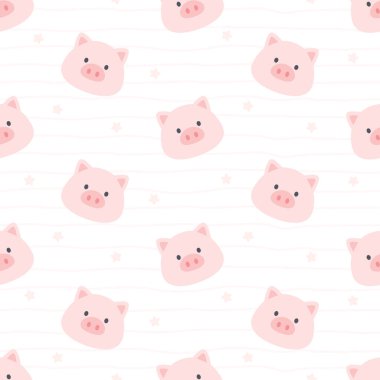 Tatlı domuz, kusursuz arka plan, tekrarlayan desen, duvar kağıdı arka plan, şirin, pürüzsüz desen arka plan