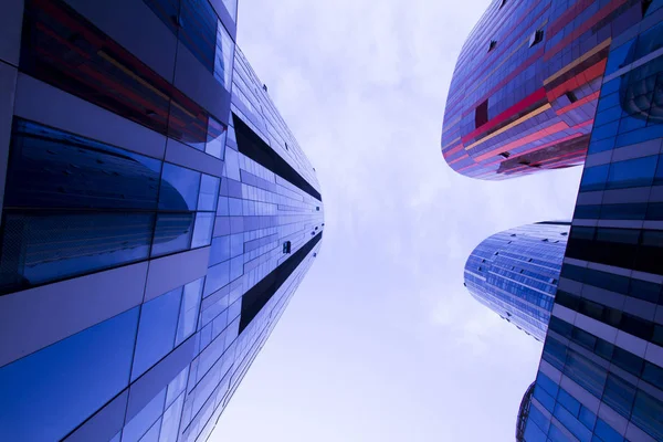 Vista Noturna Edifício Soho Chaoyang Centro Comercial Pequim — Fotografia de Stock