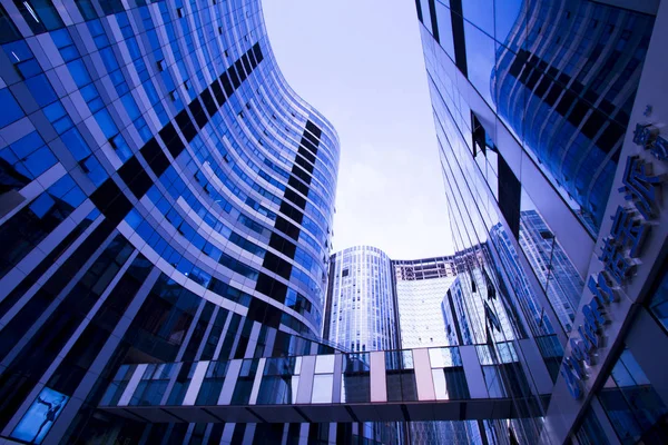 Vista Noturna Edifício Soho Chaoyang Centro Comercial Pequim — Fotografia de Stock