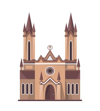 Beyaz arka plan üzerinde izole Katolik Kilisesi kutsal kişilerin resmi