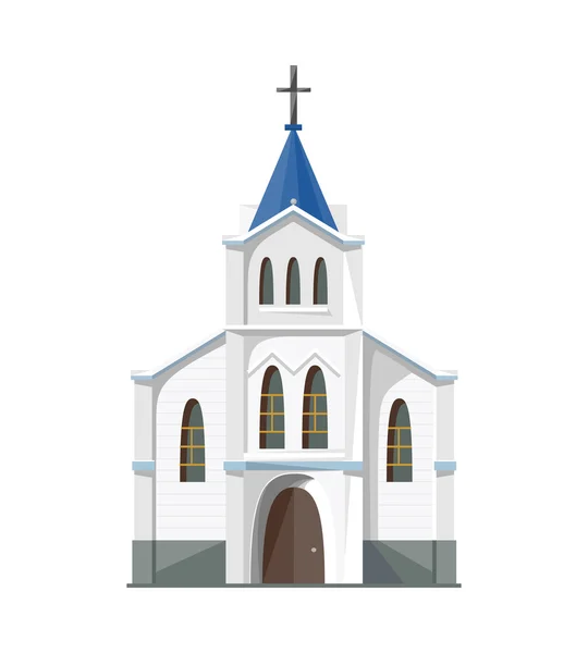 Katholieke kerk pictogram geïsoleerd op witte achtergrond — Stockvector