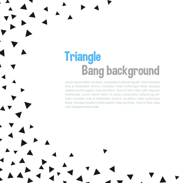 Sfondo geometrico triangolare. Illustrazione vettoriale — Vettoriale Stock