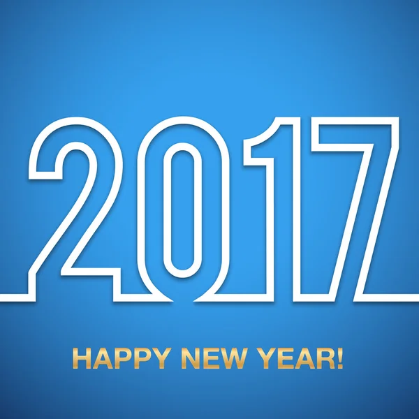 새 해 복 많이 받으세요 2017 벡터 배경 — 스톡 벡터