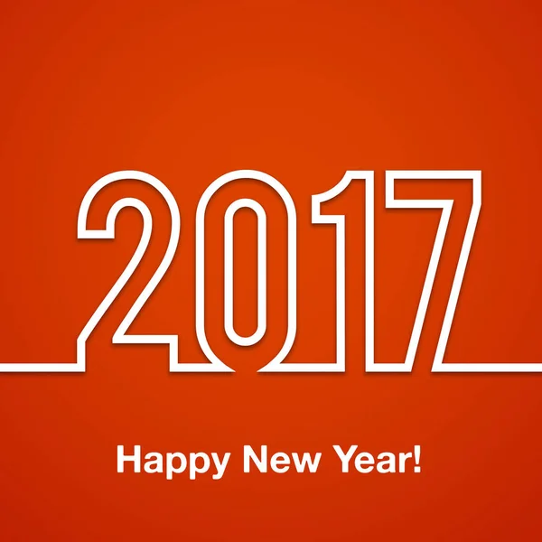 Szczęśliwego nowego roku 2017 wektor tle — Wektor stockowy