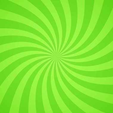 Radyal parlak yeşil desen arka plan girdap gibi. Vektör çizim