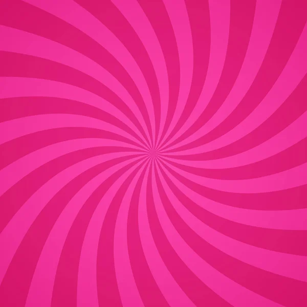 Swirling radial pink pattern background. Vector illustration — Stock Vector