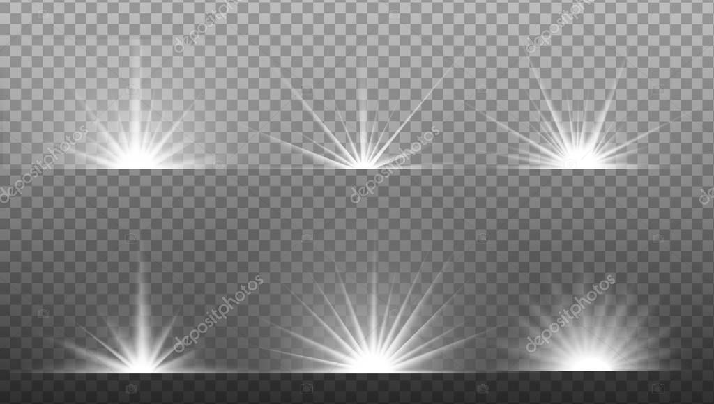 Weiss Gluhendes Licht Platzt Auf Transparentem Hintergrund Vektorgrafik Lizenzfreie Grafiken C Kannaa 130527818 Depositphotos