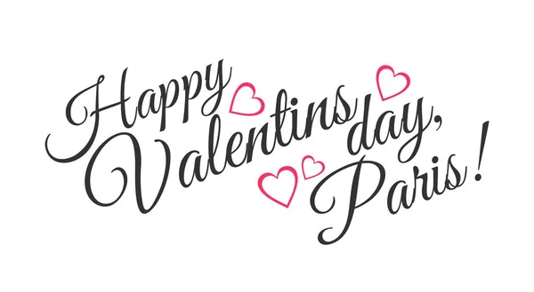 Feliz Día de San Valentín Dibujo a mano Vector Diseño de letras . — Archivo Imágenes Vectoriales