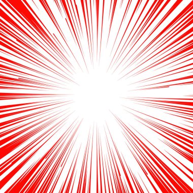 Manga çizgi roman flaş patlama radyal çizgiler arka plan.