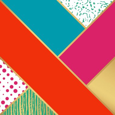 Soyut sanat desen. Vektör çizim moda tasarımı için.