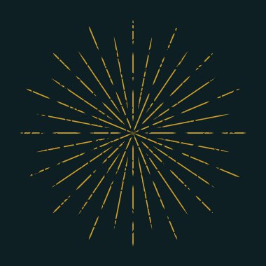 Güneş dekorasyon öğe soyut ray