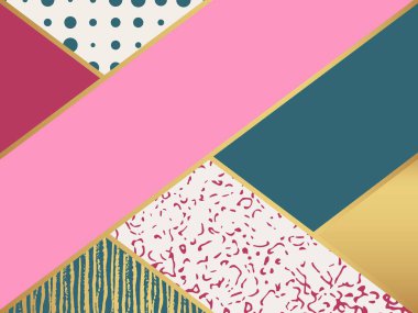 Soyut sanat desen. Vektör çizim moda tasarımı için.