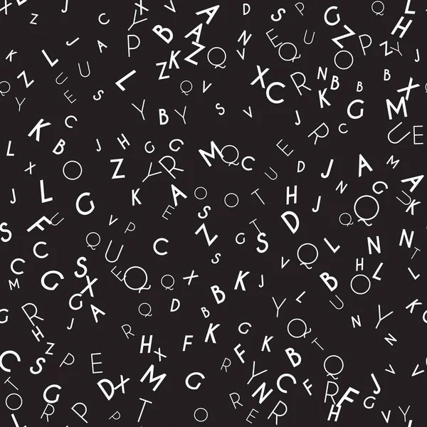 Zufällige Buchstaben nahtloses Muster — Stockfoto